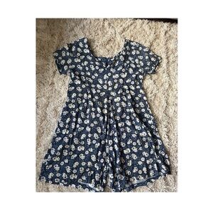 Floral Blue Vintage Romper
